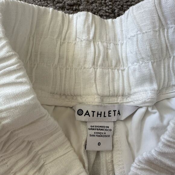 Athleta Cabo Linen 4” Shorts - Picture 3 of 5